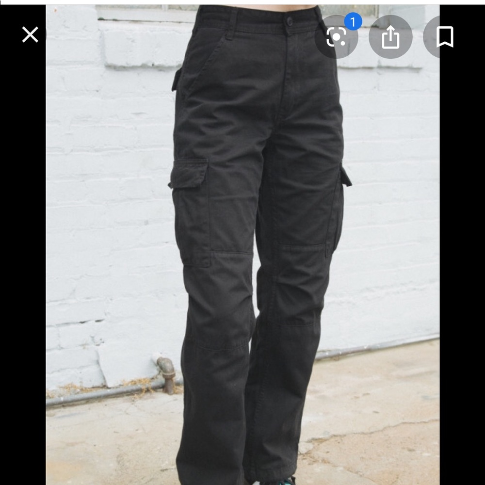 Brandy Melville black Piper worker cargo pants